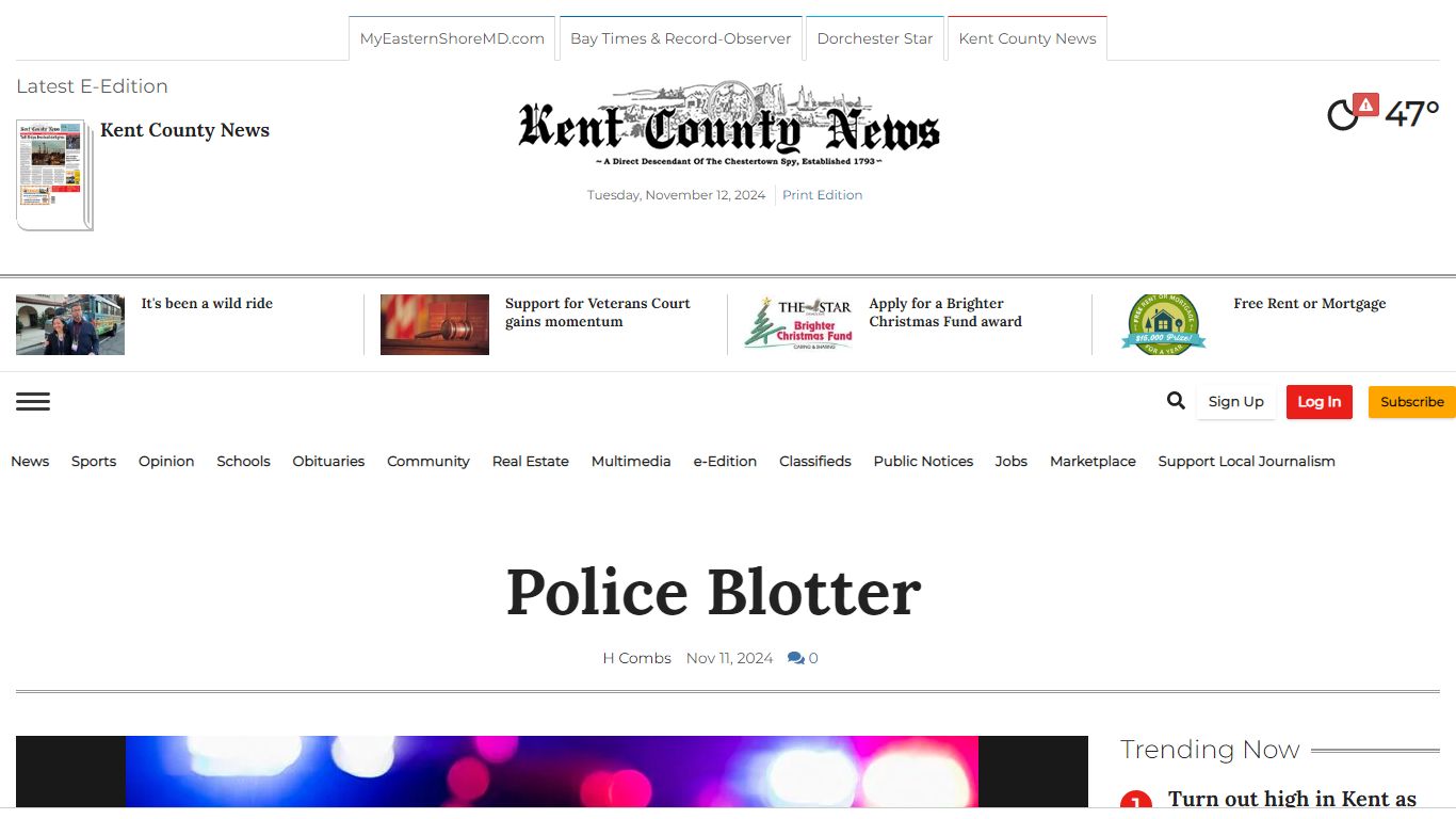 Police Blotter | Police and Fire | myeasternshoremd.com