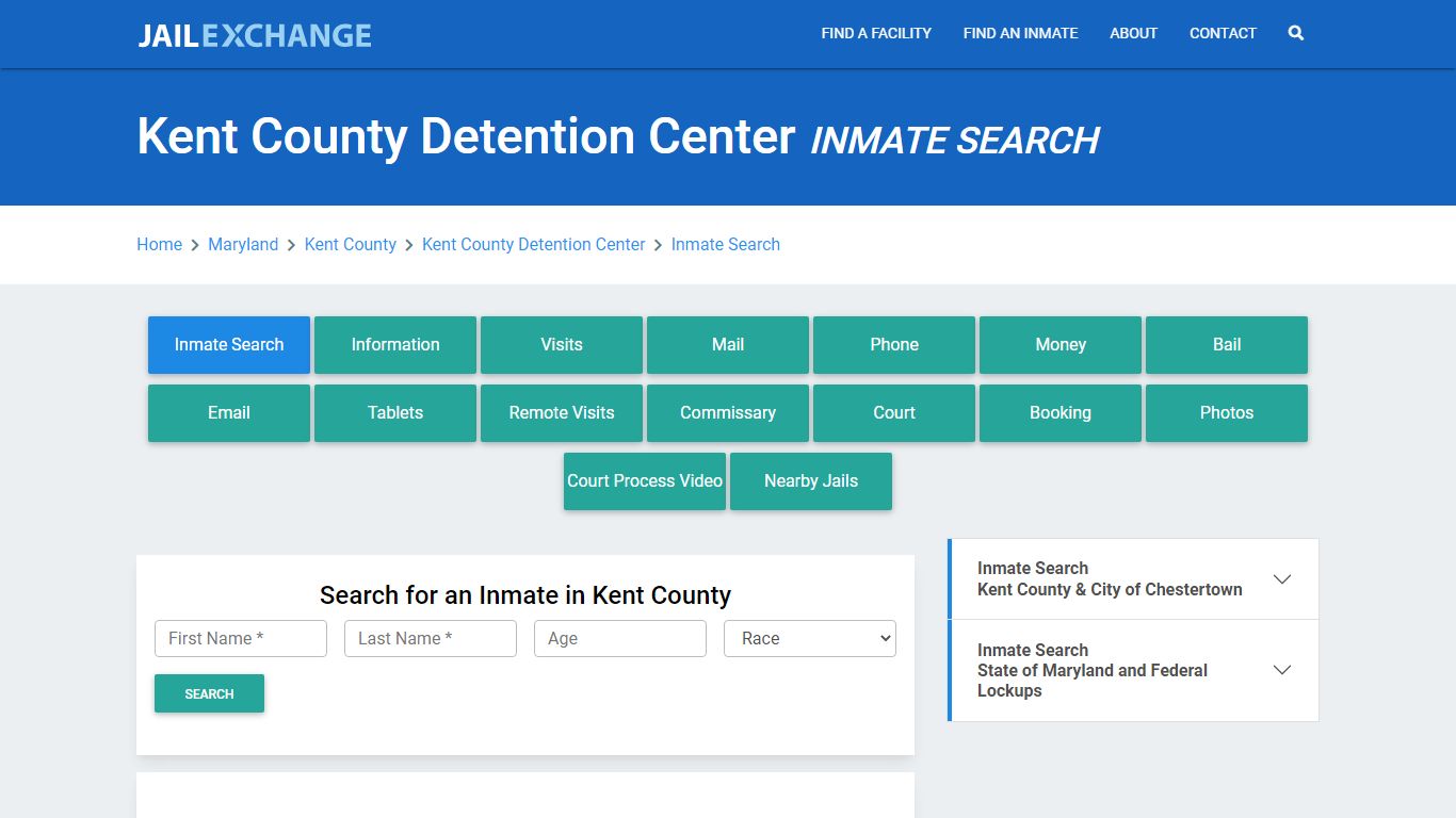 Kent County Detention Center, MD Inmate Search: Roster & Mugshots