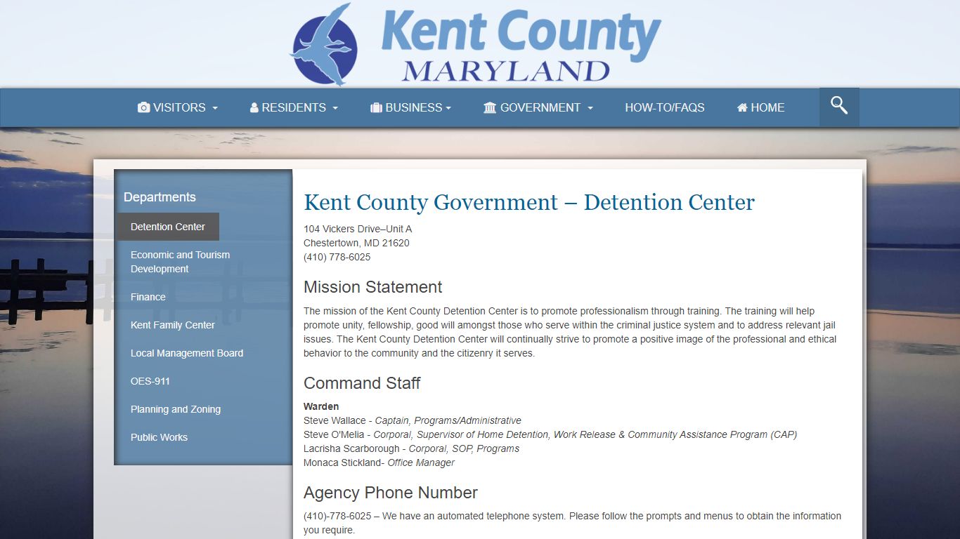 Kent County Government – Detention Center - Kent County, Maryland